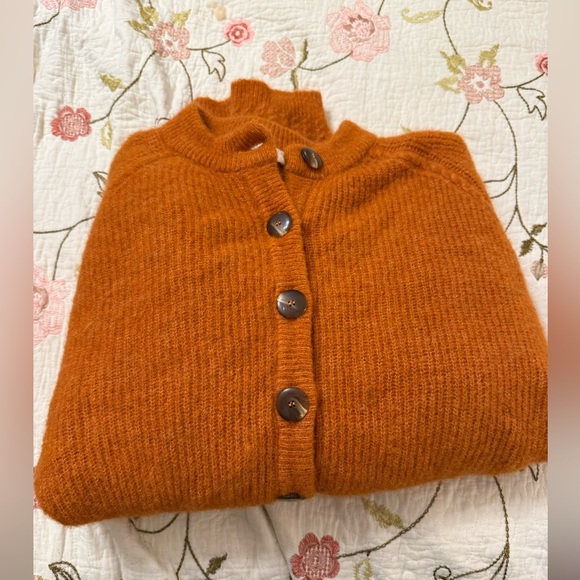 Sezane Sweaters - Sezane Othello Cardigan Copper - Size XXXL